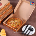 kundenspezifisches Logo Billigere bereiten E-Flöte gewölbte Pizza-Kästen auf